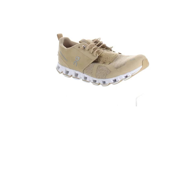 On Running Women's Shoes in Tan and White - Picture 2 of 4